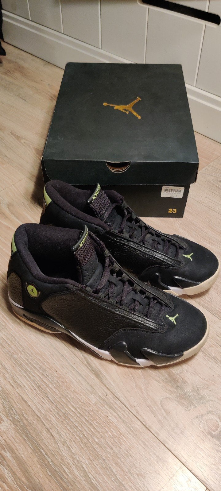 Nike Air Jordan 14 Retro "Indigo" - EU 44, Zwart, Ophalen of Verzenden, Sneakers of Gympen, Gedragen