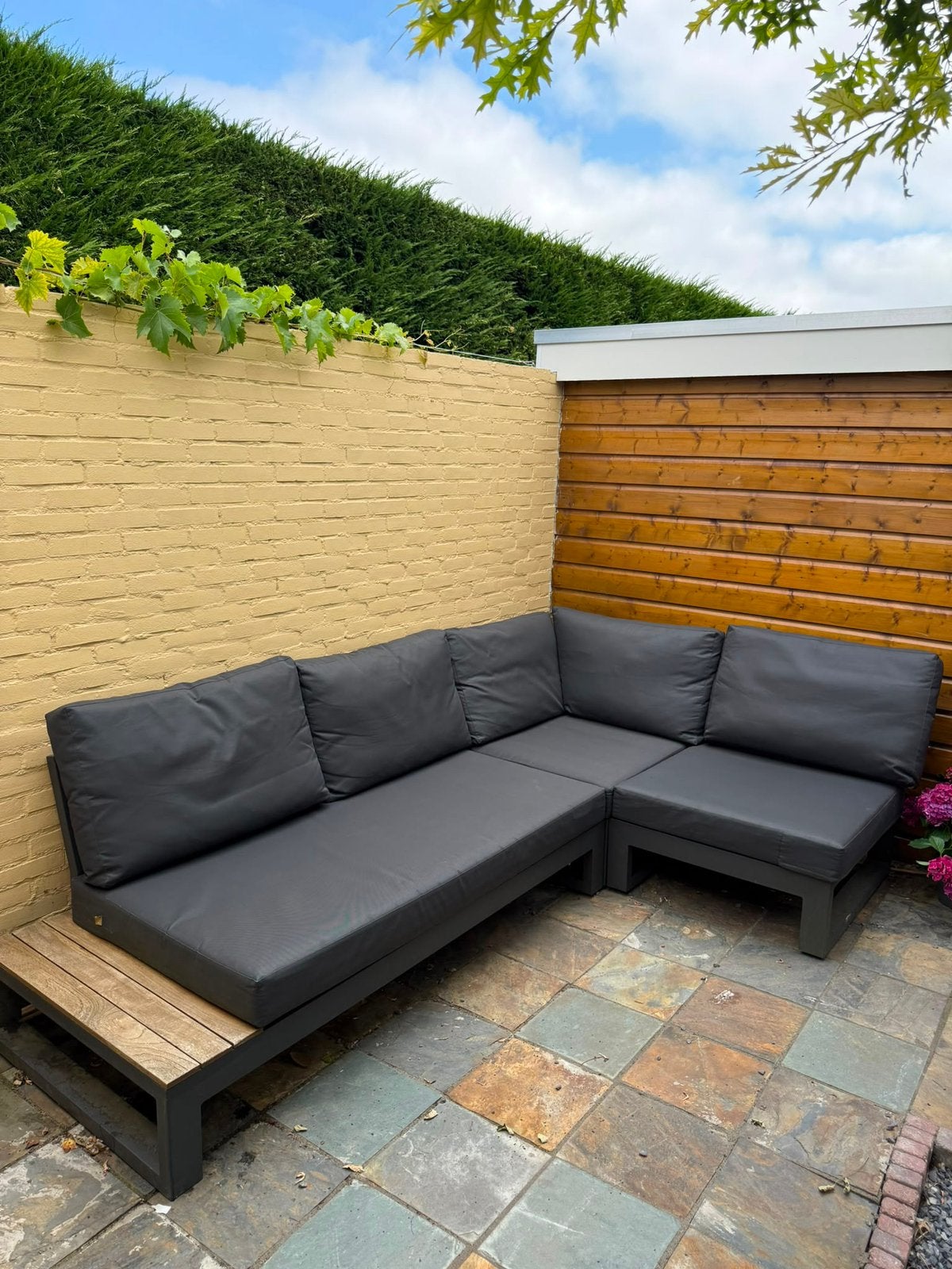 Life lounge set all waether kussens, Tuin en Terras, Ophalen, Zo goed als nieuw, Aluminium