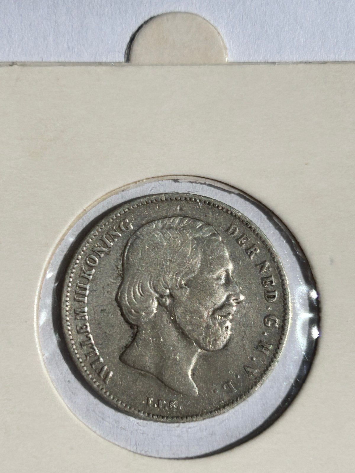 1/2 Gulden 1863 Koning Willem III Zilveren Munt (B), ½ gulden, Koning Willem III, Zilver, Ophalen of Verzenden