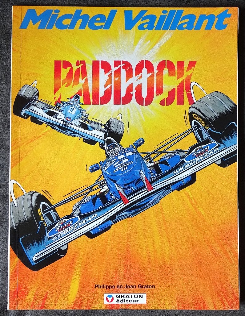 Michel Vaillant nr.58. Paddock. In uitsterkende staat, Jean Graton, Eén stripboek, Ophalen of Verzenden, Zo goed als nieuw