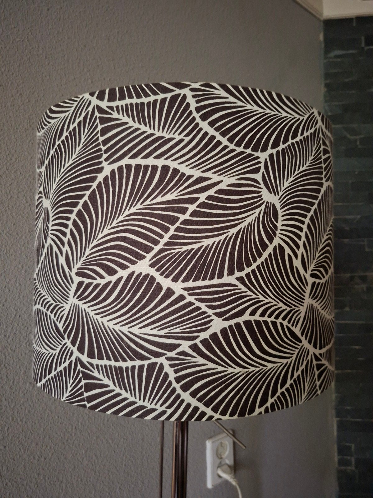 2 Riviera Maison lampenkappen 40x30 cm, Ophalen, Gebruikt, Bruin, Overige typen
