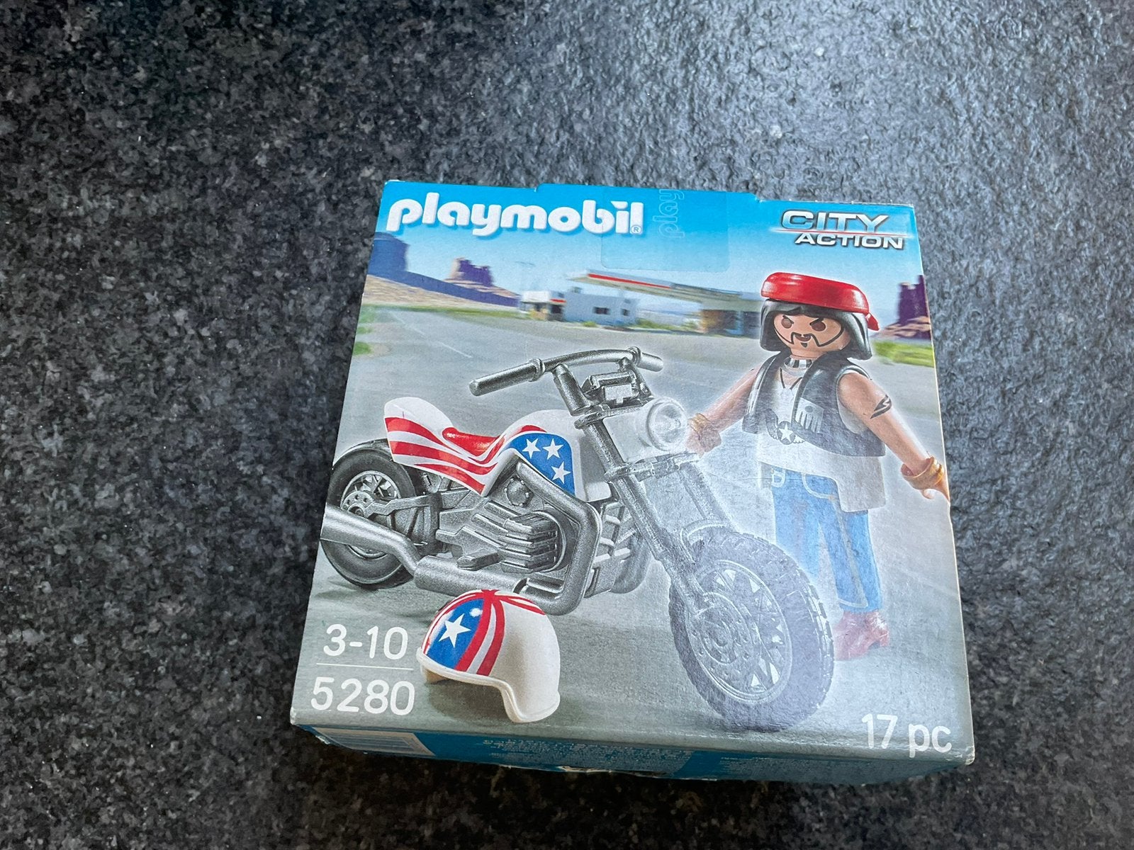 Playmobil Motorrijder met chopper 5280, Ophalen, Nieuw, Complete set