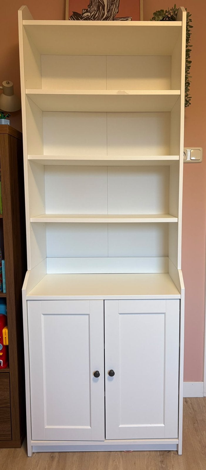 Ikea Hauga hoge kast met deuren, Ophalen, 50 tot 100 cm, Zo goed als nieuw, 150 tot 200 cm