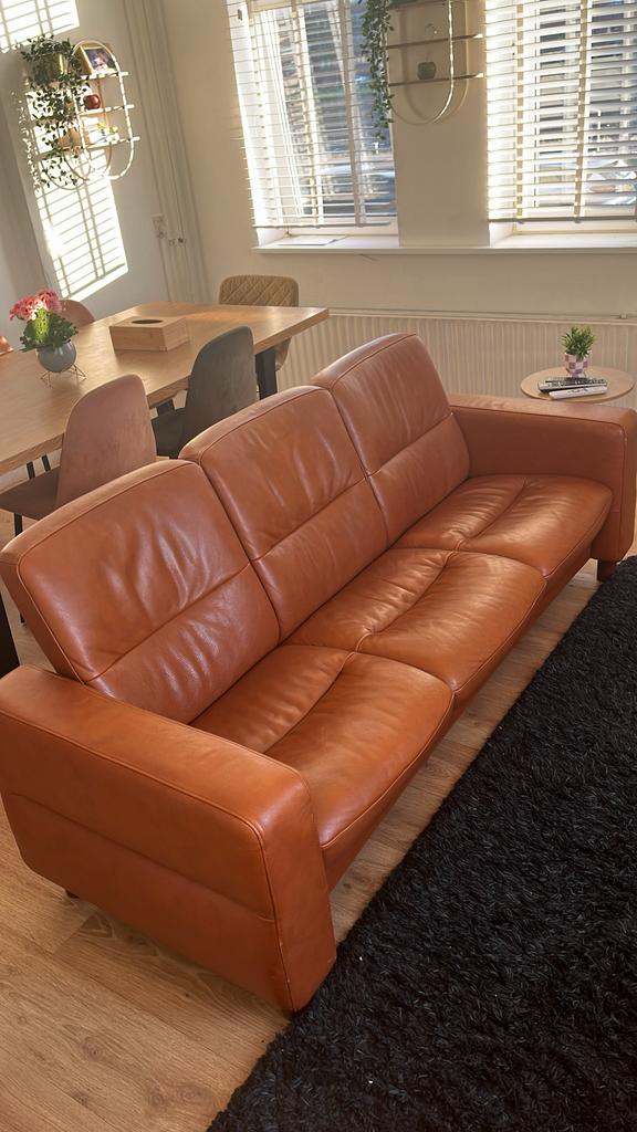 Stressless Bank Wave Low Back | Ekorne Collection, Ophalen, Overige maten, Leer, Zo goed als nieuw