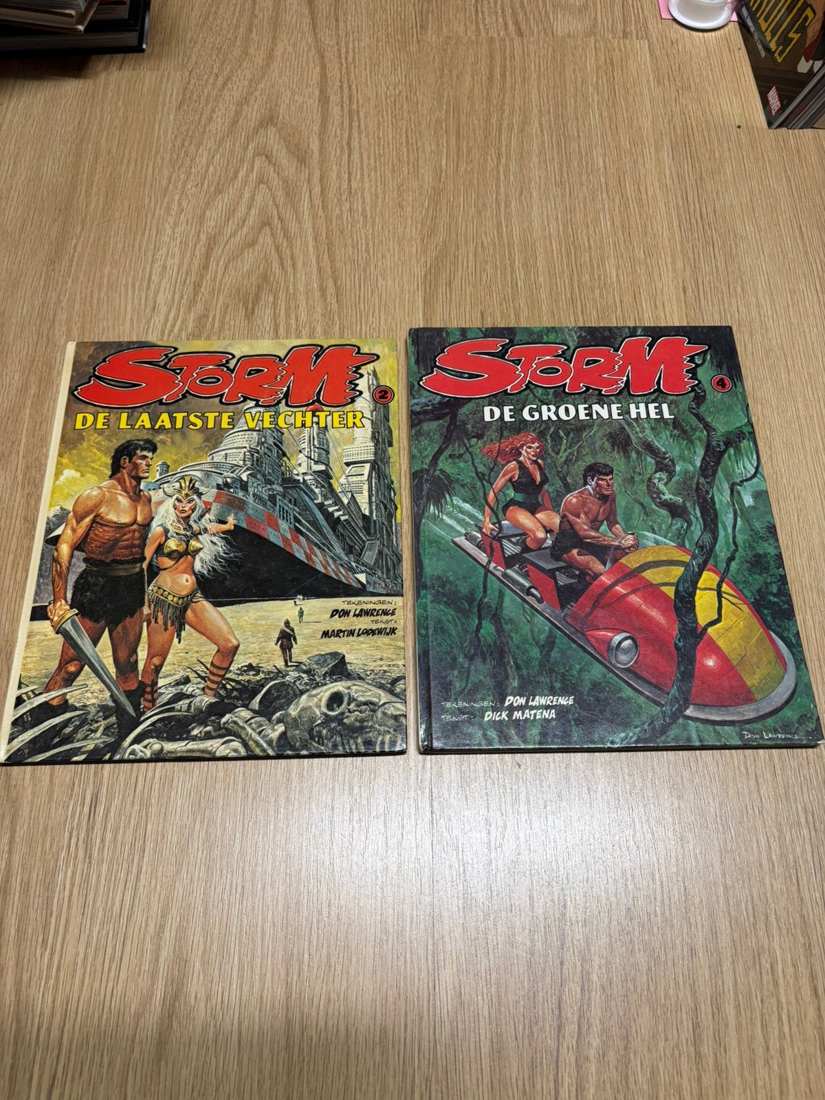 2 Prachtige Storm HC’s De Laatste Vechter en de Groene Hel!, Boeken, Eén stripboek, Ophalen of Verzenden, Gelezen