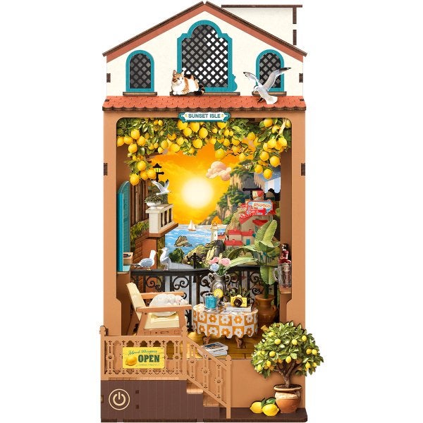 Robotime Book Nook Sunset Isle TGB18 Bouwpakket Nieuw, ROKR, Gebouwen, Nieuw, Meerkleurig