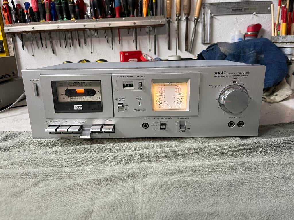 Akai cs-m01 cassette deck, Ophalen of Verzenden, Akai