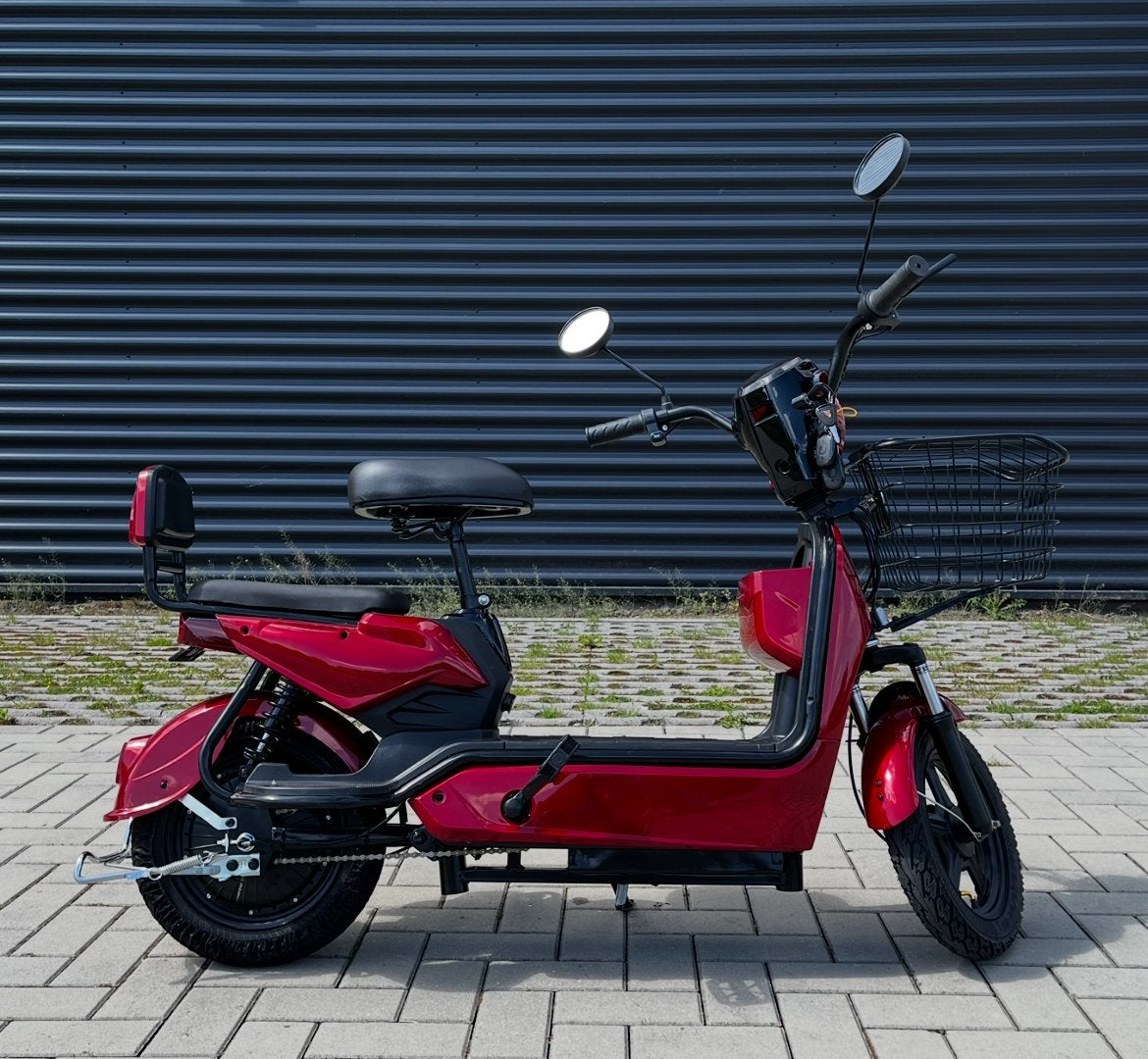 Nieuw! Elektrische scooter - camping scooter blauw kenteken, Overige merken, Nieuw, Ophalen of Verzenden, 59 cm of meer