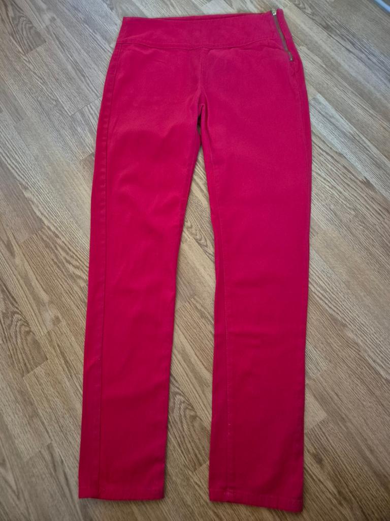 Rode True Spirit broek met zijrits - maat XL, Kleding | Dames, Maat 46/48 (XL) of groter, Ophalen of Verzenden, Lang, Rood