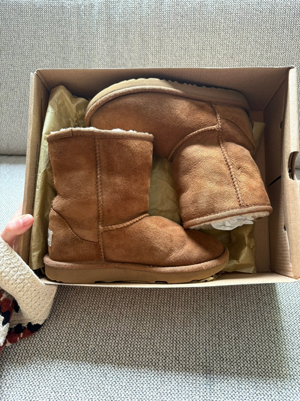 Ugg chestnut classic maat 32,5, Ophalen of Verzenden, Zo goed als nieuw