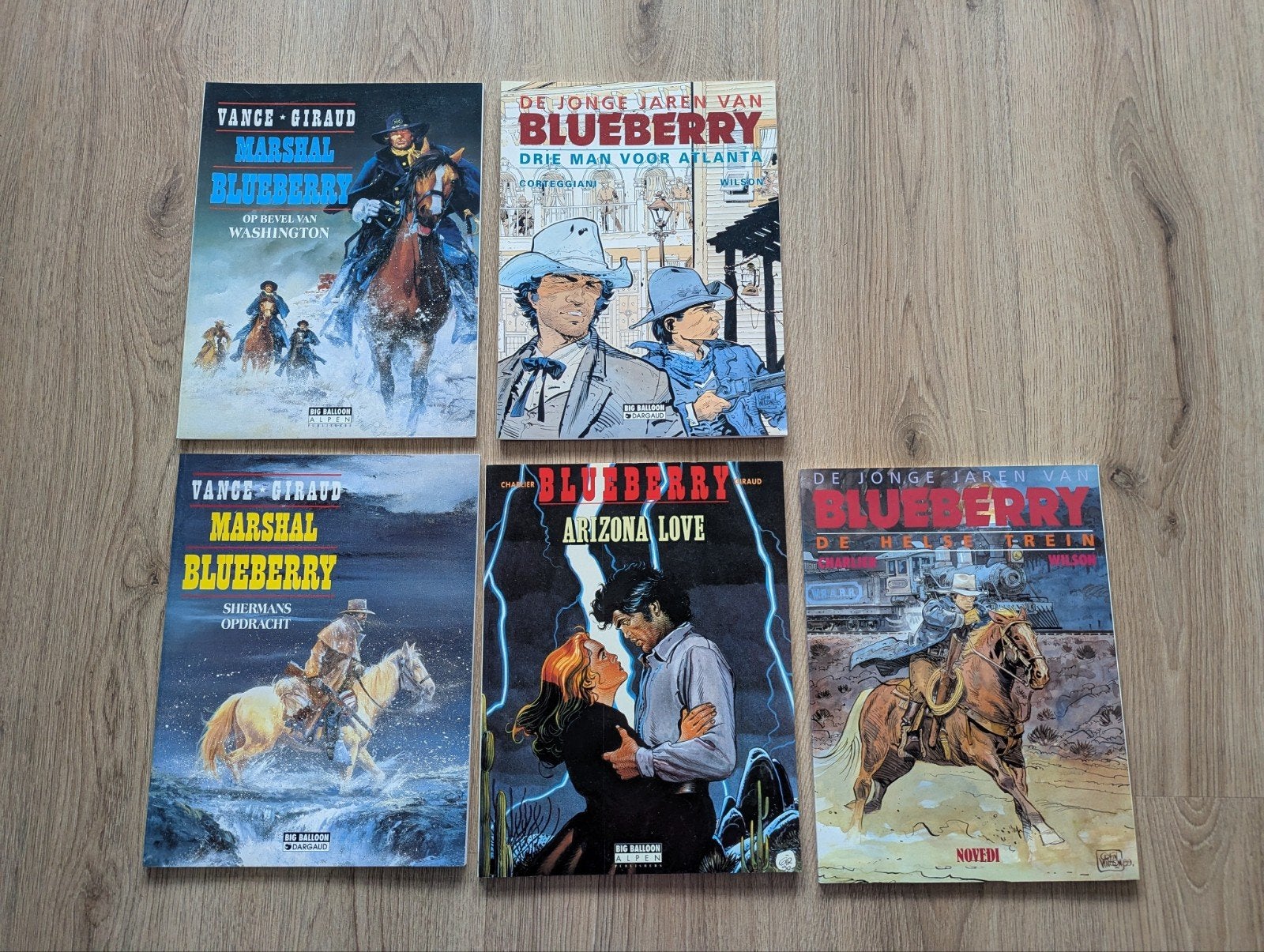 5x Blueberry, Meerdere stripboeken, Ophalen of Verzenden, Zo goed als nieuw