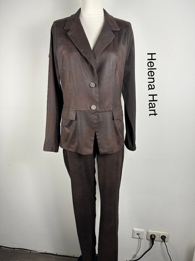 Helena Hart Broekpak  (mt: 40) 7,1/9703, Maat 38/40 (M), Bruin, Helena Hart, Ophalen of Verzenden