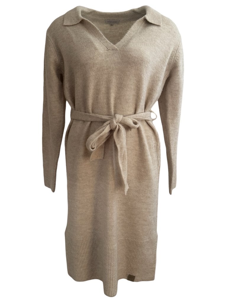 Zusss jurk M, Kleding | Dames, Maat 38/40 (M), Beige, Ophalen of Verzenden, Zo goed als nieuw