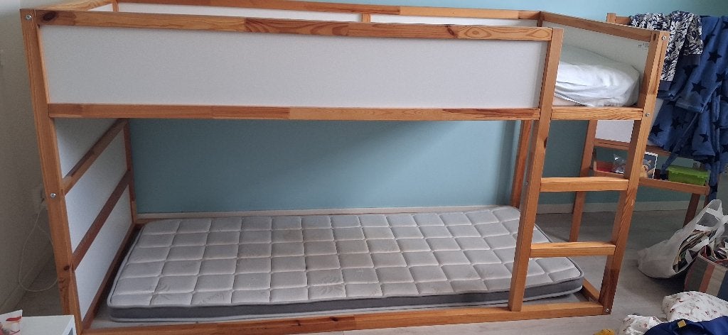 IKEA Kura omkeerbaar bed, Kinderen en Baby's, Kinderkamer | Bedden, Ophalen, Zo goed als nieuw, 180 cm of meer, 85 tot 100 cm