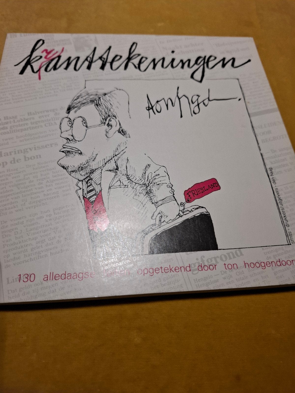 Kanttekeningen - Ton Hoogendoorn (Gesigneerd), Ophalen of Verzenden, Zo goed als nieuw, Ton Hoogendoorn, Nederland