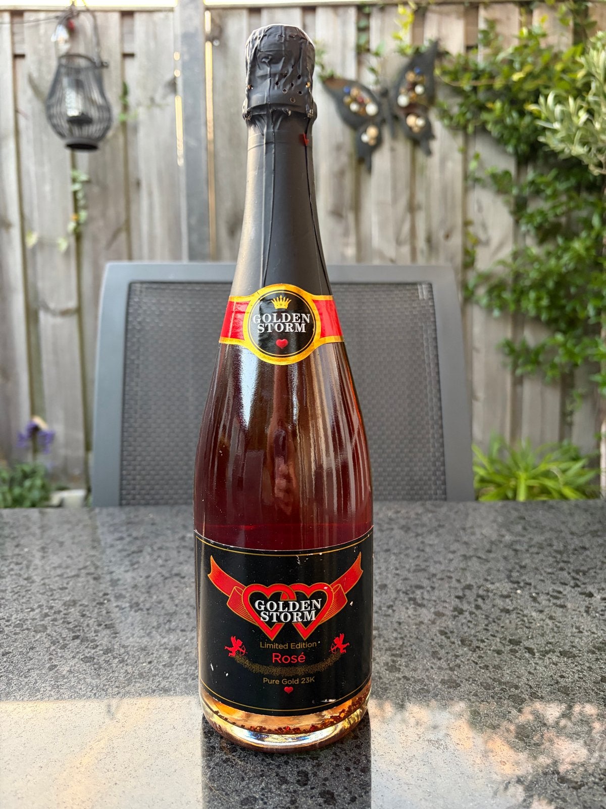 Golden Storm Rosé Limited Edition Pure Gold 23K, Spanje, Roséwijn, Nieuw, Ophalen of Verzenden