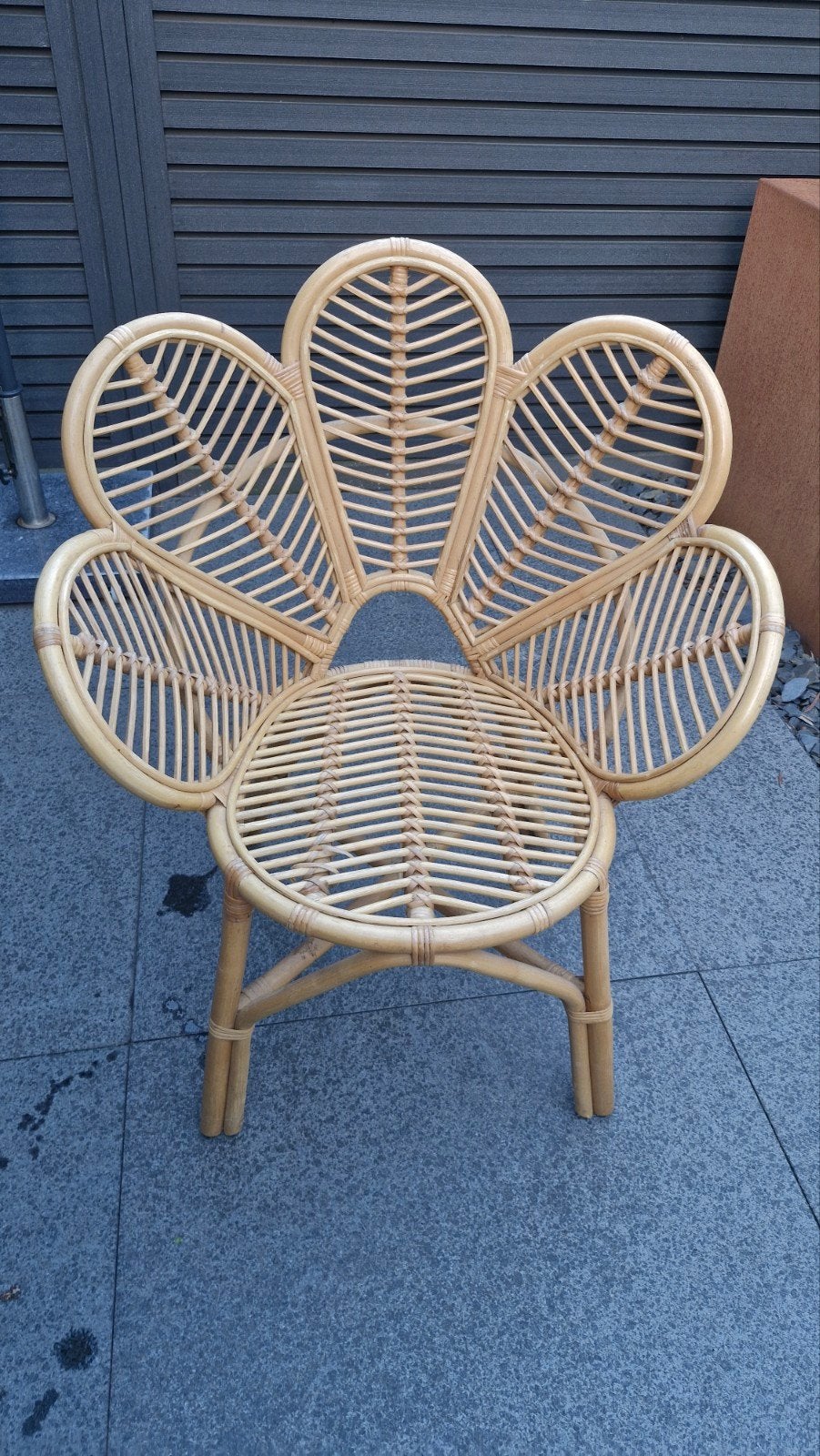2 x bamboe/ rotan sierstoel, Ophalen, Zo goed als nieuw, Rotan