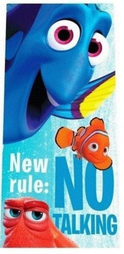 Dory en Nemo Disney Badlaken Strandlaken NIEUW IN VERPAKKING, Disney, Jongen of Meisje, One size, Nieuw