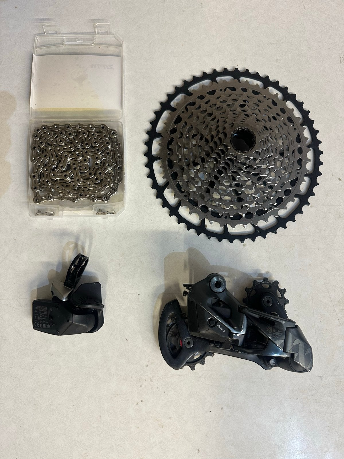 SRAM XX1 Shifter, Derailleur, Nieuwe Cassette en Ketting, Ophalen of Verzenden, Gebruikt, Derailleur of Ketting