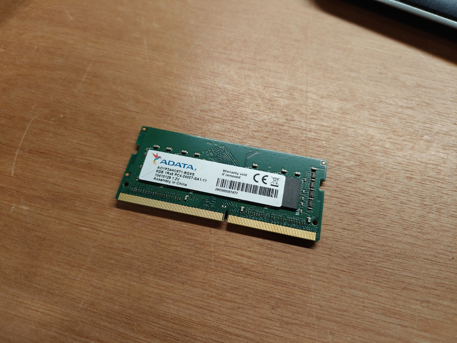 ADATA 8GB DDR4 PC4-2400T Laptop Werkgeheugen, Computers en Software, Gebruikt, DDR4, 8 GB, Ophalen of Verzenden