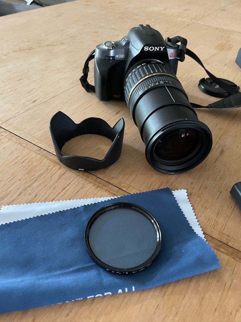 Sony A330 Spiegelreflexcamera+Tamron 18-200mm All-round Lens, Spiegelreflex, Ingebouwde flitser, 10 megapixels, Ophalen of Verzenden