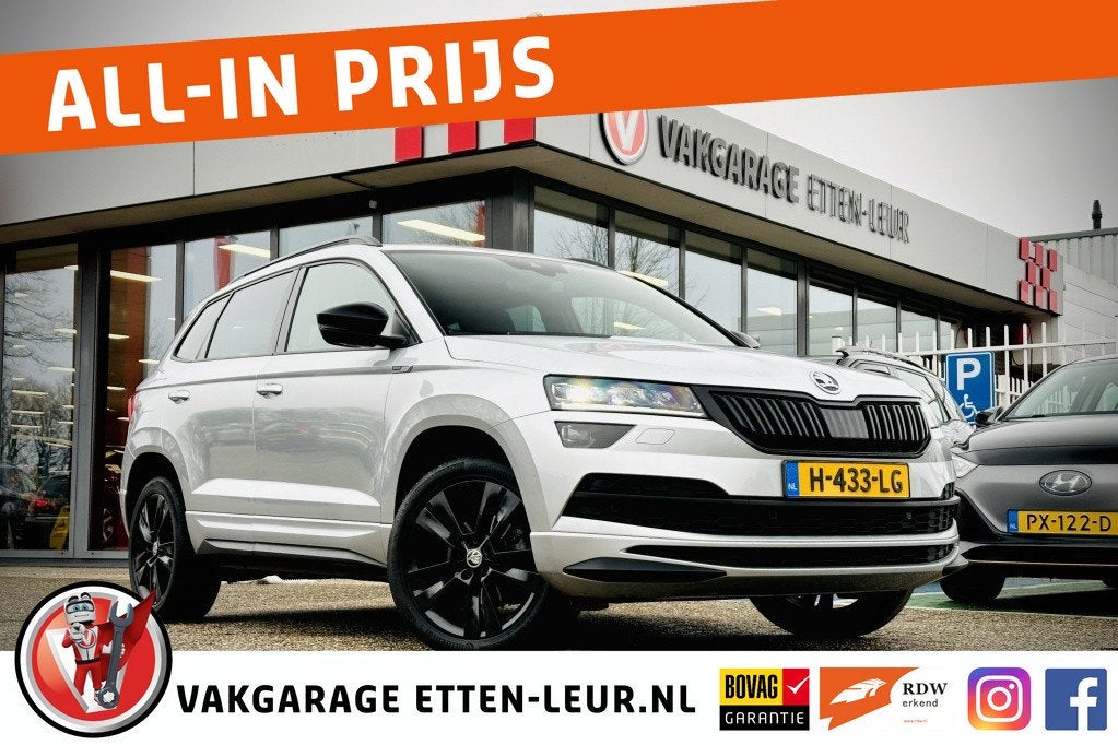 Skoda Karoq 1.5 TSI Sportline Business 150PK | ADAPTIEVE CRU, Voorwielaandrijving, 12 maanden, Stof, Euro 6