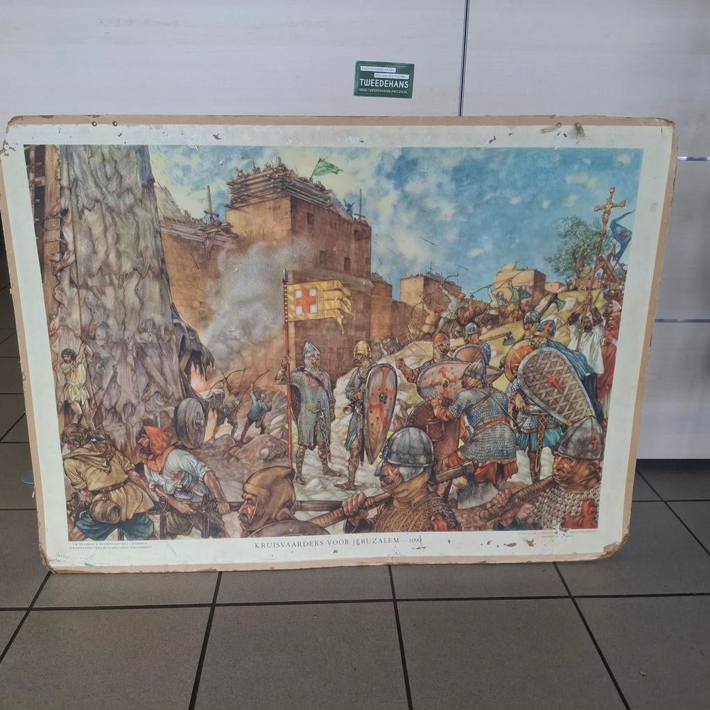 Kruisvaarders voor Jeruzalem - 1099 | Schoolplaat, Ophalen, Geschiedenis