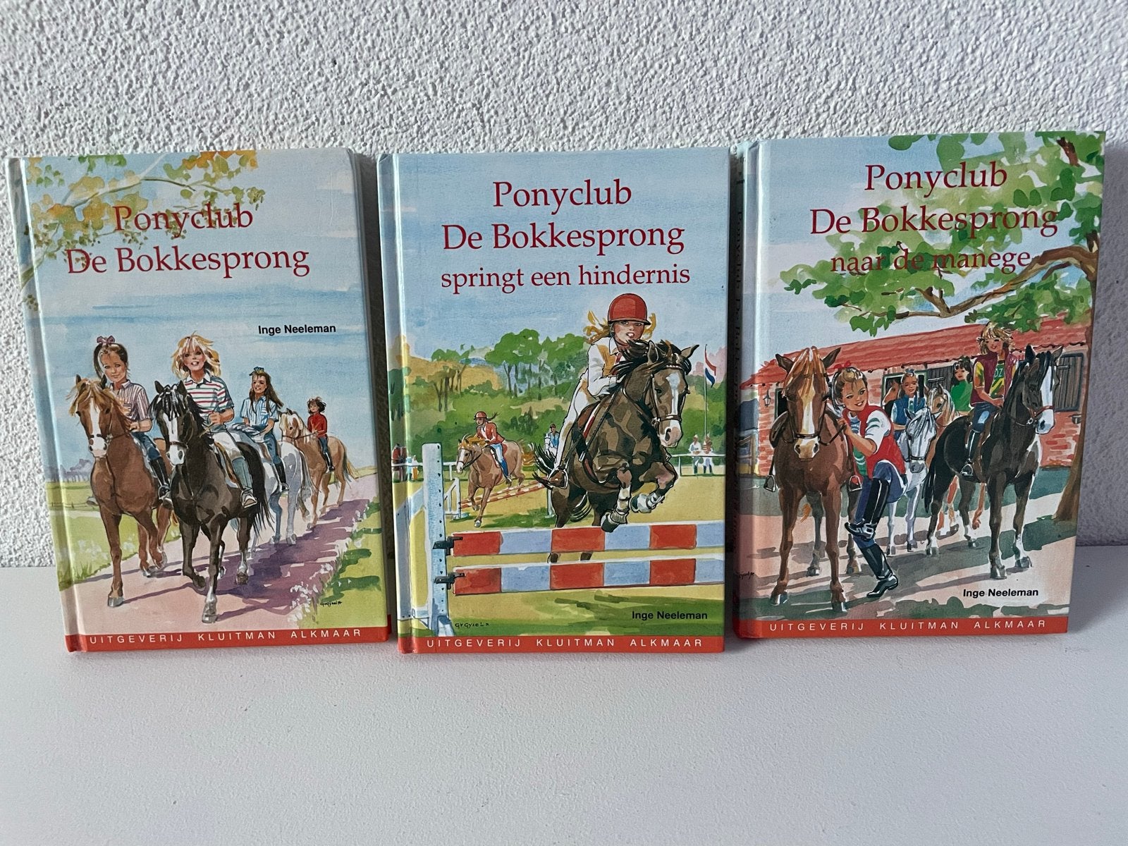 Ponyclub De Bokkesprong - 3 boeken van Inge Neeleman, Ophalen, Gelezen, Fictie algemeen