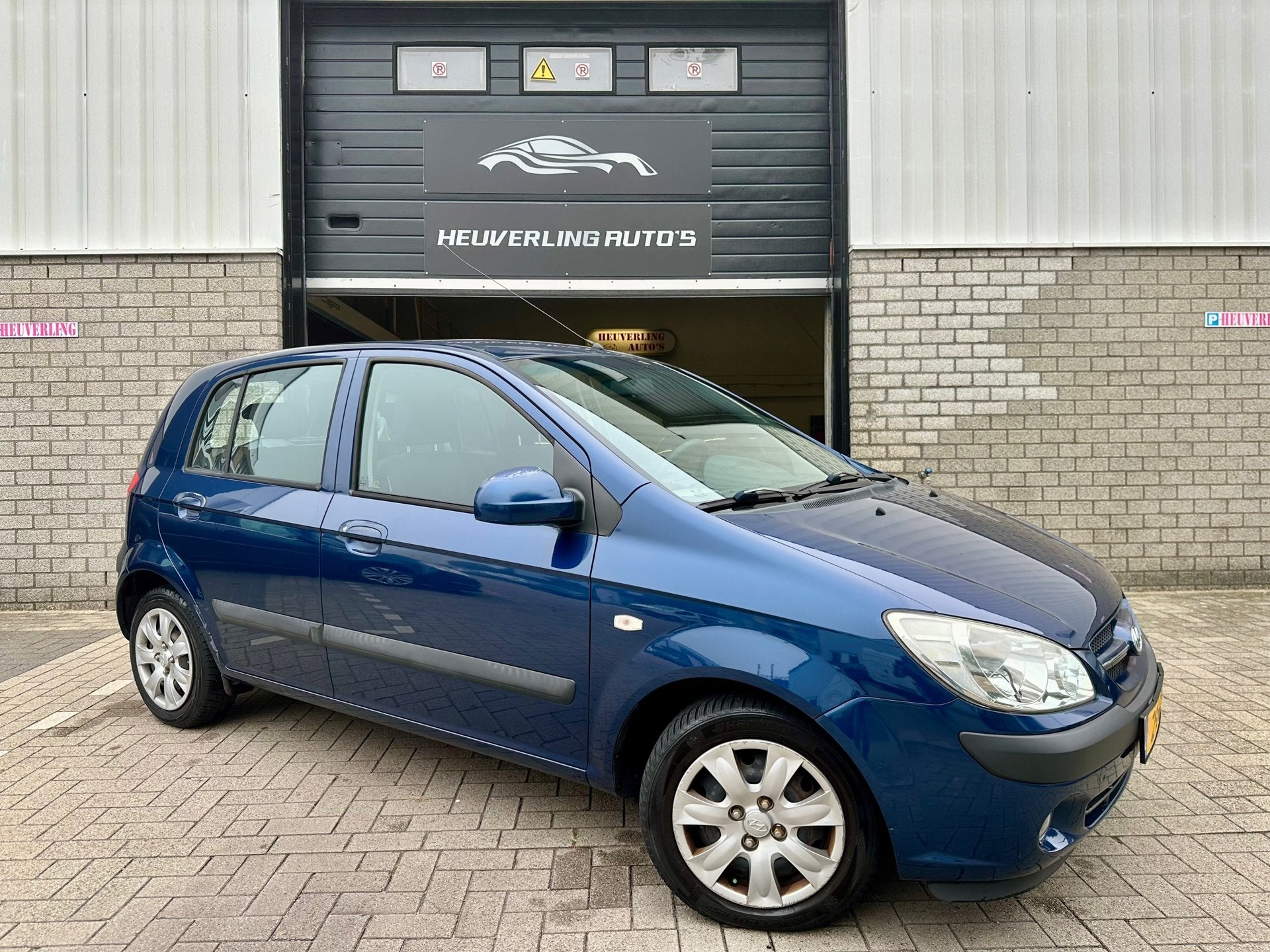 Hyundai Getz 1.4i Active Cool | Airco | Nieuwe APK | Stuurbe, Auto's, Voorwielaandrijving, Dealer onderhouden, Zwart, 4 cilinders