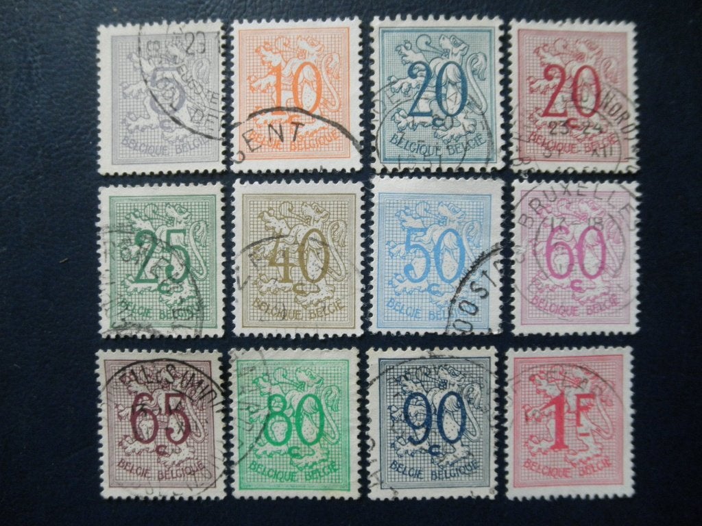 Postzegels België 1951 wapenleeuw., Ophalen of Verzenden, Gestempeld