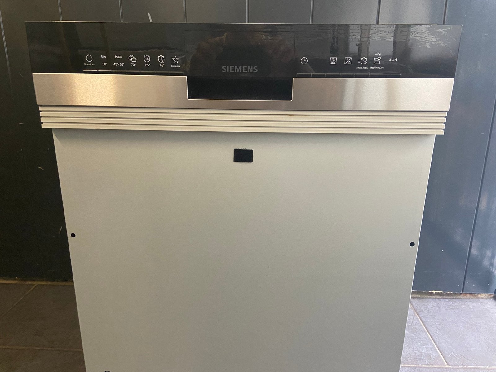 Siemens inbouw vaatwasser half geïntegreerd., Energieklasse A of zuiniger, Minder dan 10 liter, Ophalen of Verzenden, Zo goed als nieuw