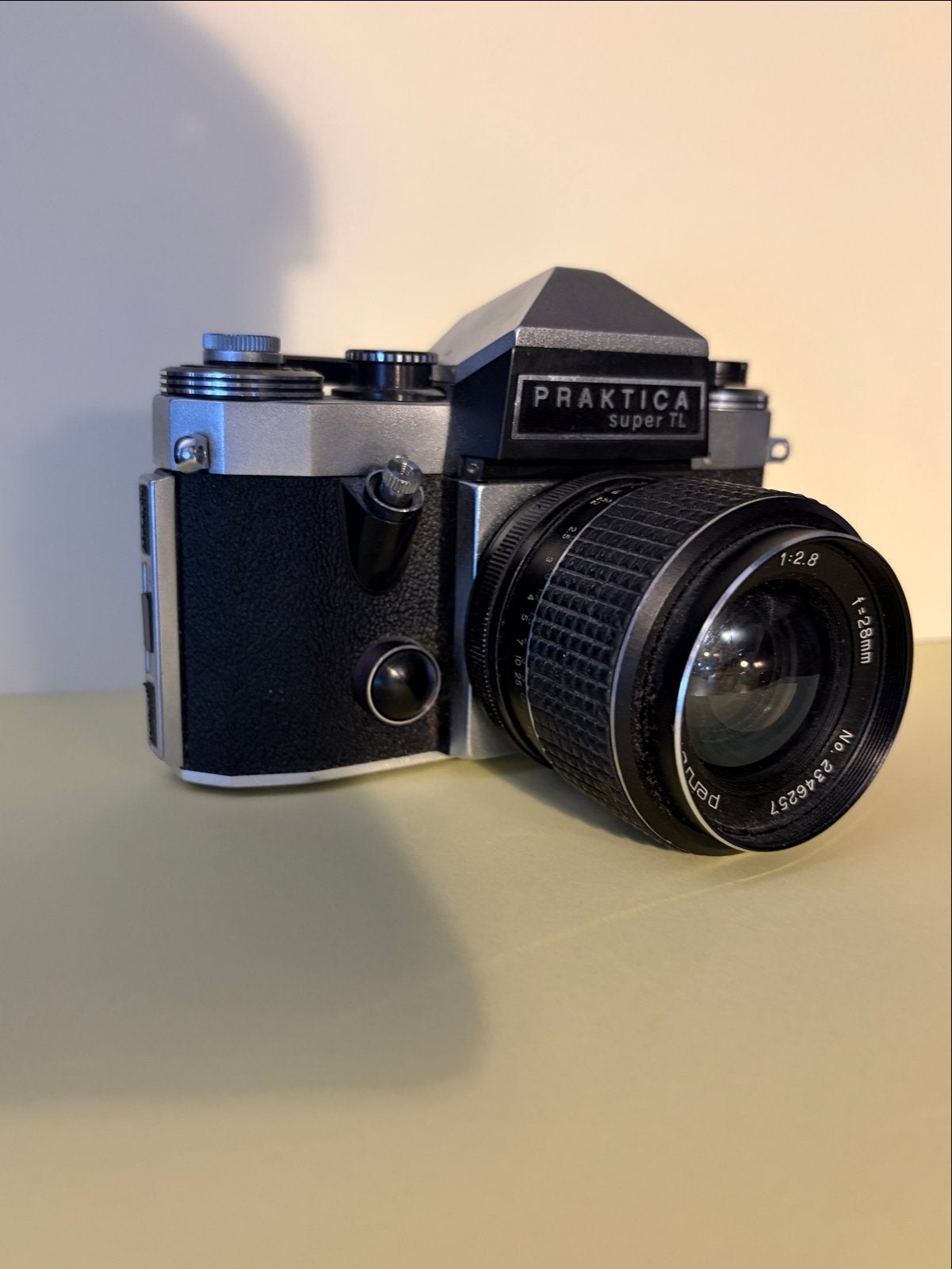 Praktica Super TL Spiegelreflexcamera met Pentacon lens, Verzenden, Gebruikt, Spiegelreflex, Overige Merken