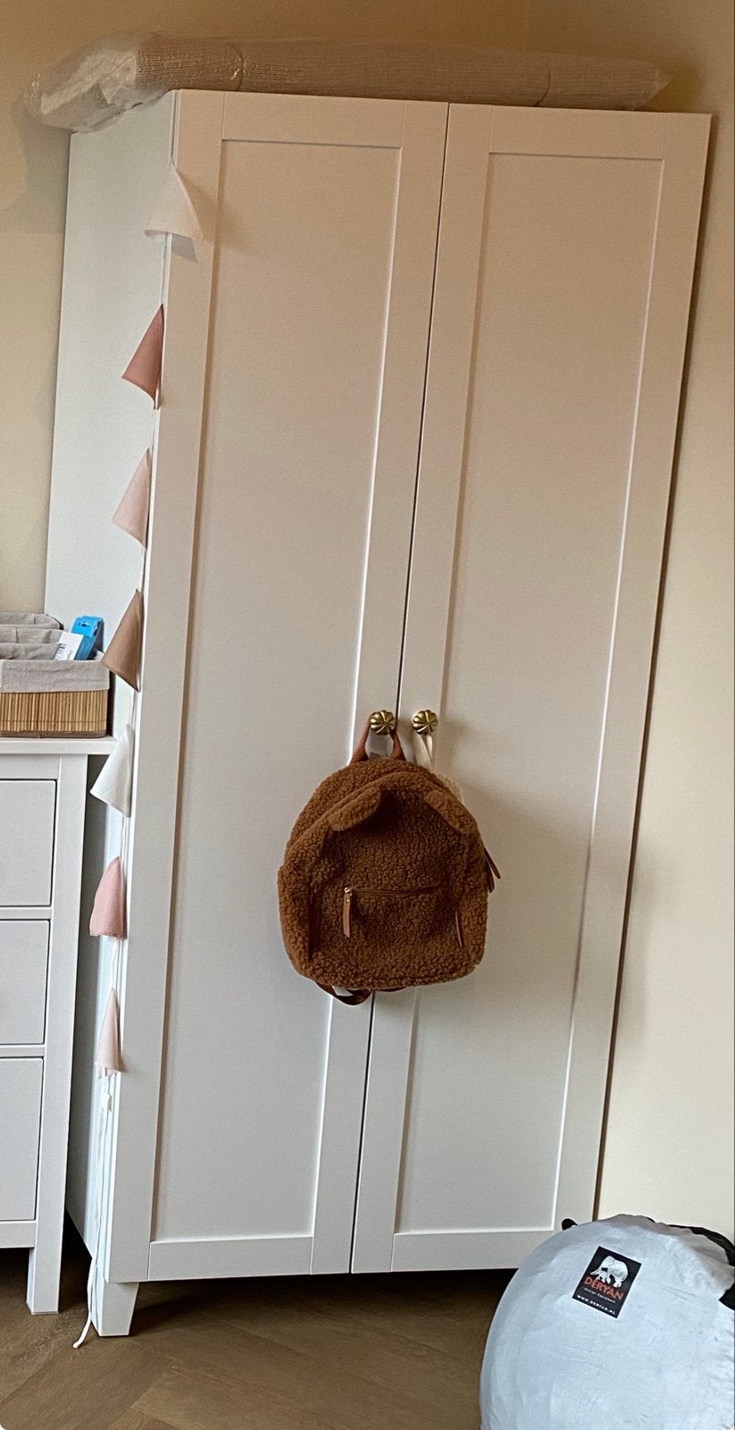 IKEA Platsa kledingkast 180x80cm met gouden knoppen, Ophalen, 50 tot 100 cm, Zo goed als nieuw, 150 tot 200 cm