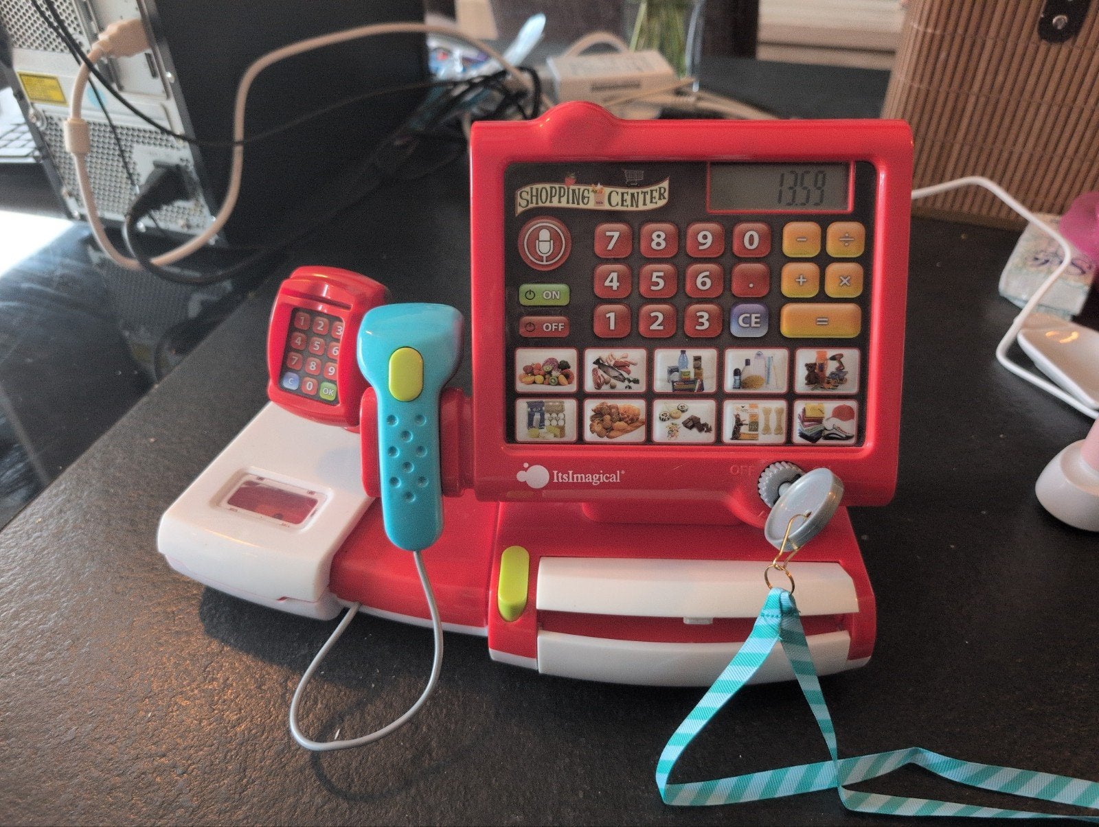 Leuke speelgoedkassa met scanner en microfoon, Ophalen of Verzenden, Gebruikt, Jongen of Meisje