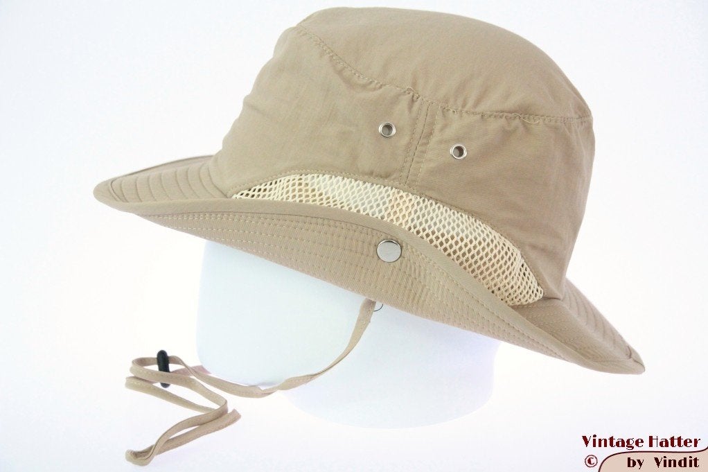 Zomer safari hoed khaki beige met mesh maten 58 en 59 nieuw, Ophalen of Verzenden, Nieuw, 58 of 59 cm (L, 7¼ of ⅜ inch), Hoed