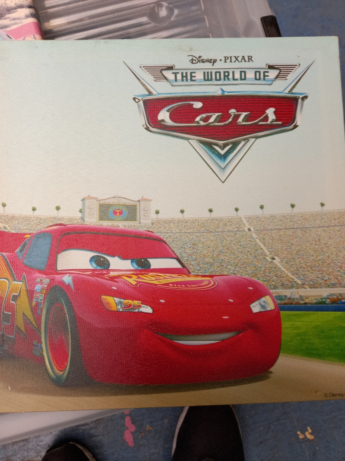 3 Disney Pixar Cars schilderijen voor kinderkamer, Ophalen, Minder dan 50 cm, Gebruikt, Oorspronkelijke maker