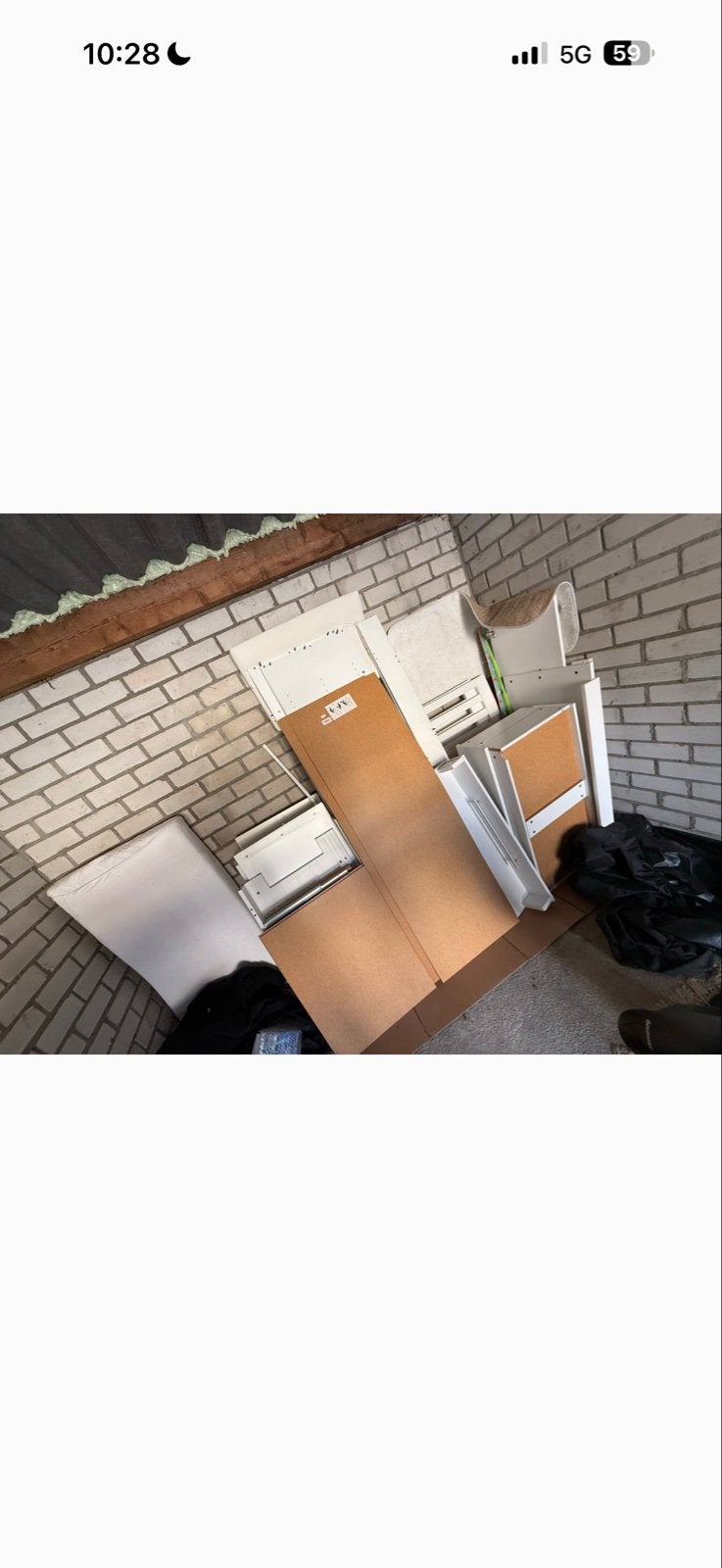 Complete witte babykamer set - Commode, Ledikant, Kast, Plan, Ophalen of Verzenden, Gebruikt, Jongetje of Meisje