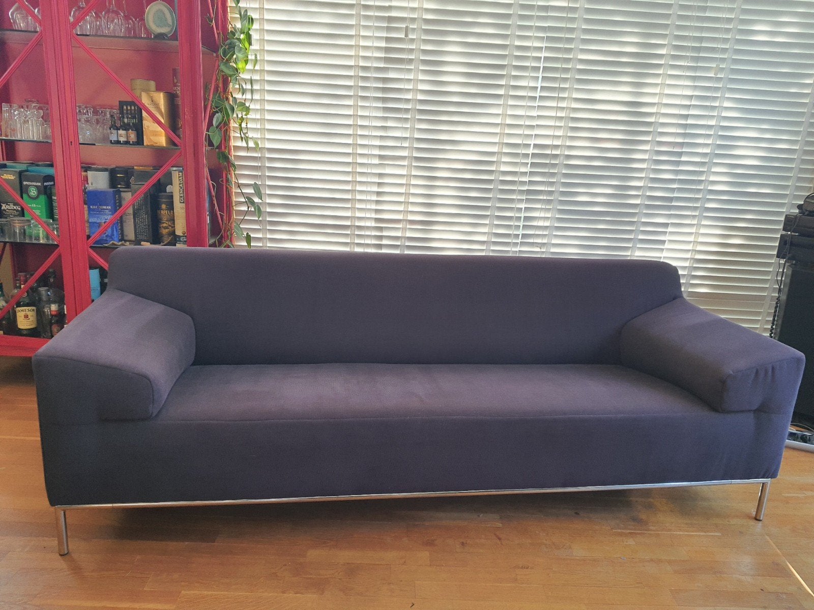Rolf Benz freistil 3 zits bank 220cm breed stoffen bekleding, Ophalen, Gebruikt, Driepersoons, 75 tot 100 cm