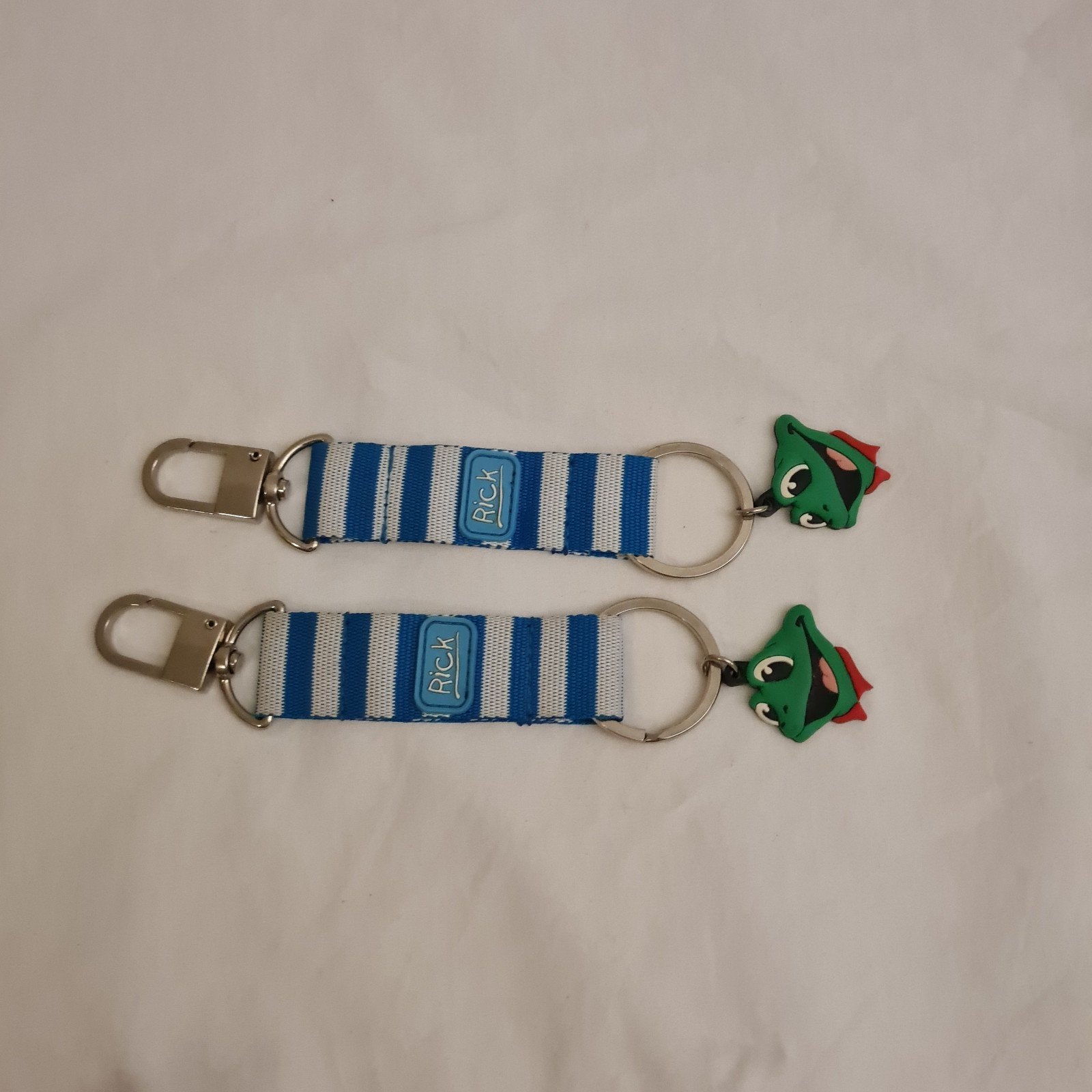 Duinrell sleutelhangers met Rick de kikker, Ophalen of Verzenden, Gebruikt, Knuffel of Figuurtje