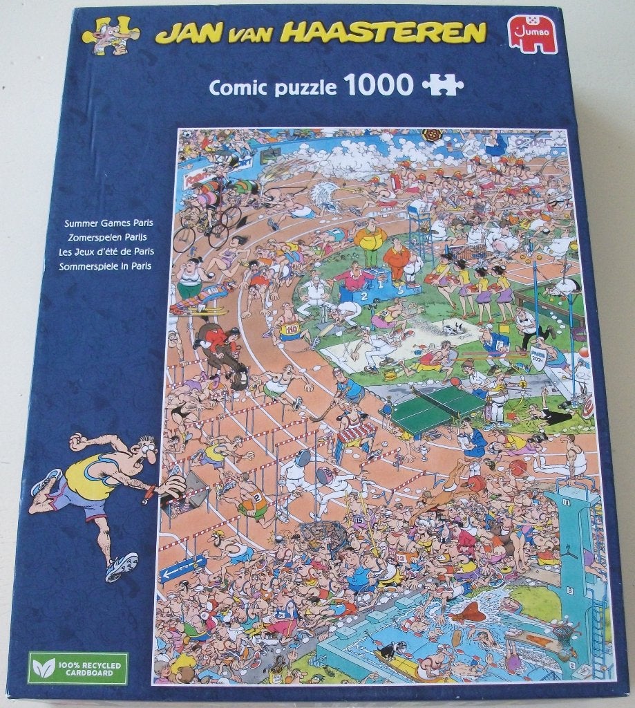 Puzzel *** ZOMERSPELEN PARIJS *** 1000 stukjes van Haasteren, Ophalen of Verzenden, 500 t/m 1500 stukjes, Zo goed als nieuw, Legpuzzel
