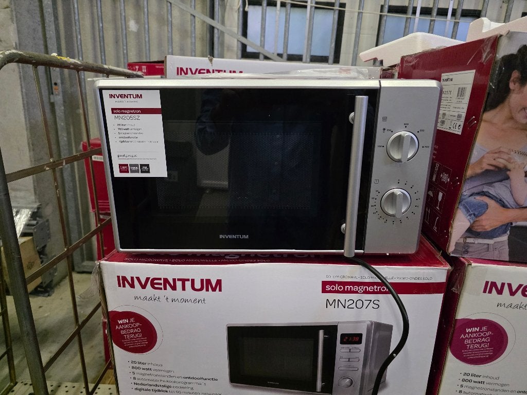 Inventum MN207S, Minder dan 45 cm, Ophalen of Verzenden, Draaiplateau, Vrijstaand
