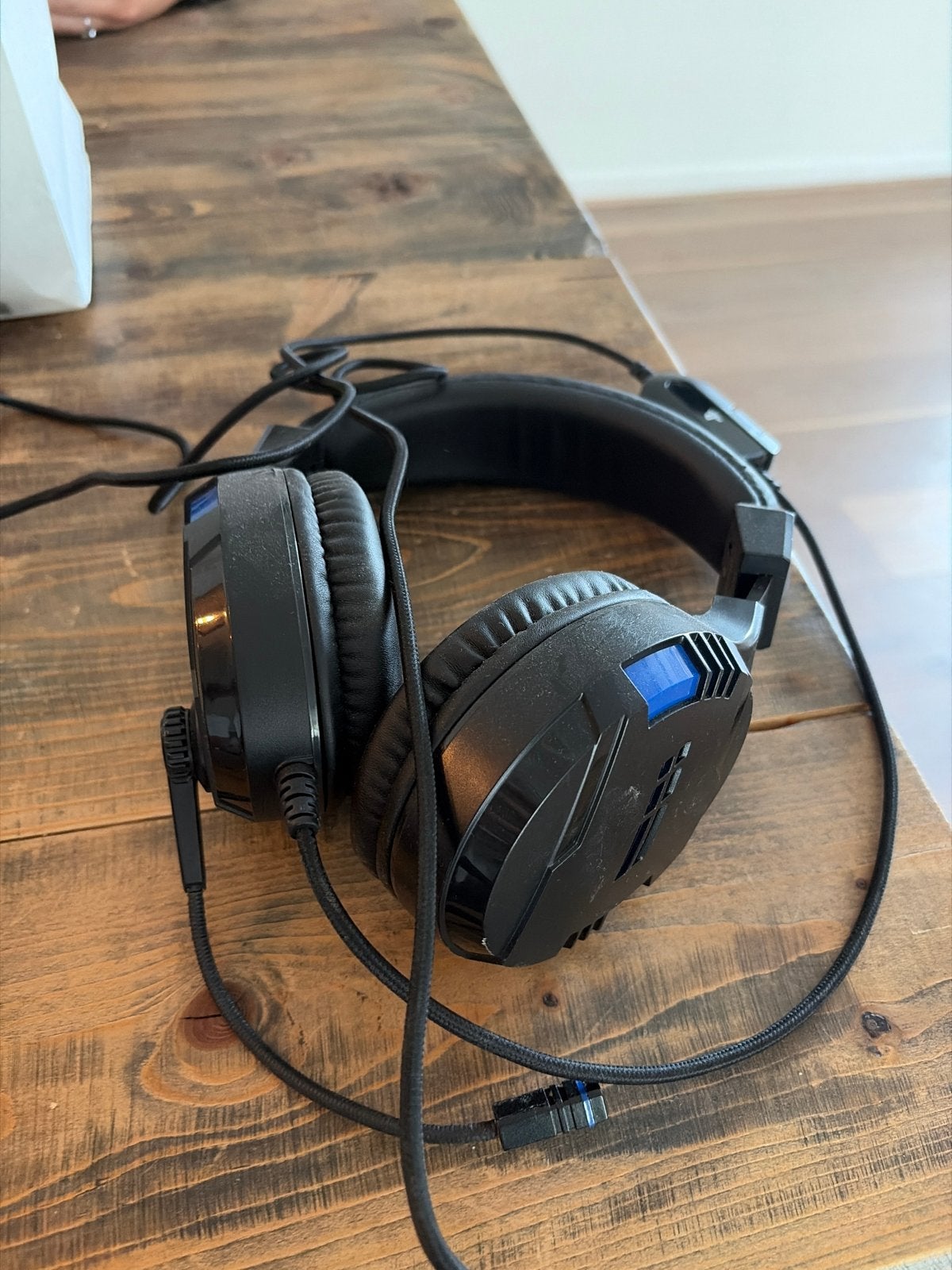 Bedrade Gaming Headset - Zwart met Blauwe Accenten, Overige merken, Ophalen of Verzenden, Microfoon, Zwart