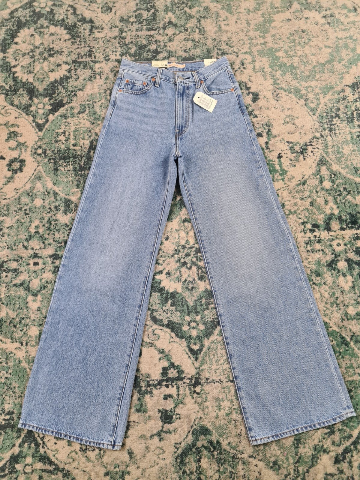 Levi’s Ribcage Wide Leg W26 L32 Tulsi2632 High-rise, Blauw, Nieuw, Ophalen of Verzenden, W27 (confectie 34) of kleiner