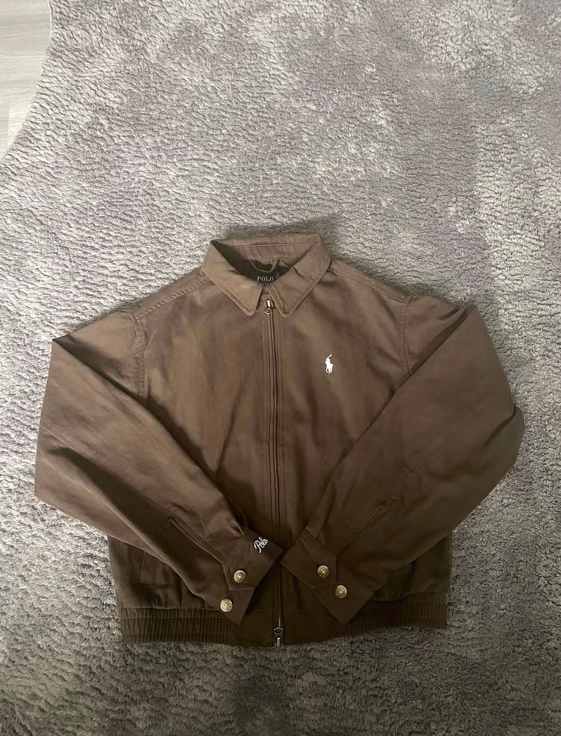 Polo Ralph Lauren Harrington Jas Bruin Maat xs, Ophalen of Verzenden, Gedragen, Maat 34 (XS) of kleiner, Bruin