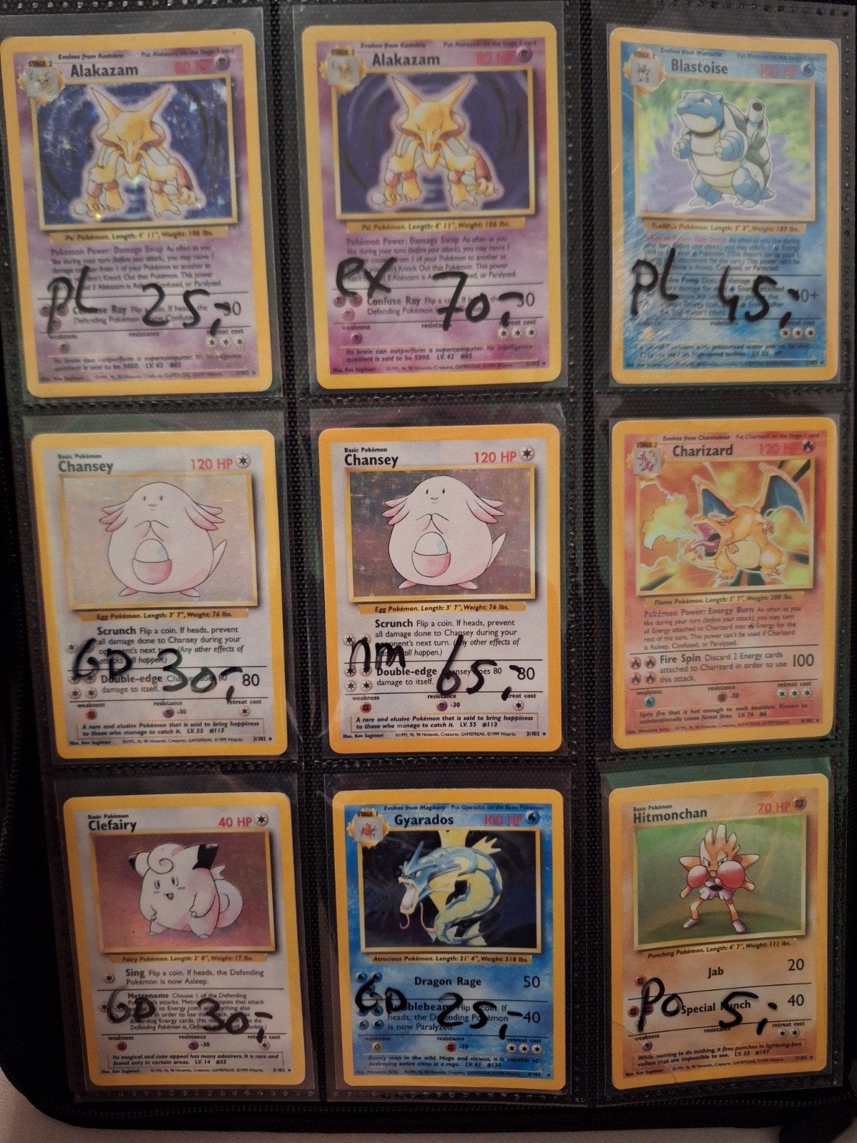 Base set engels - vintage pokemon, Ophalen of Verzenden, Gebruikt, Meerdere kaarten
