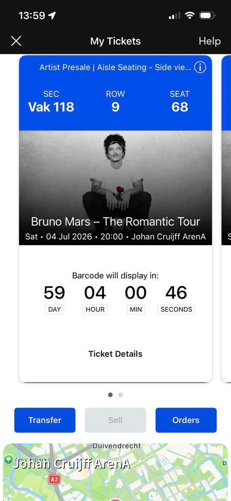 Bruno Mars tickets ruilen, Twee personen
