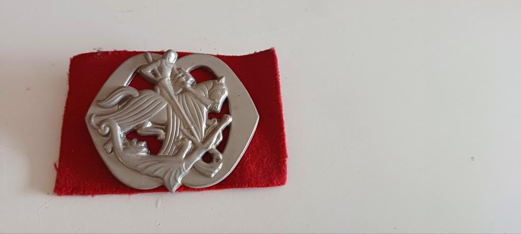 Oude baret embleem, Ophalen of Verzenden, Landmacht, Nederland, Embleem of Badge