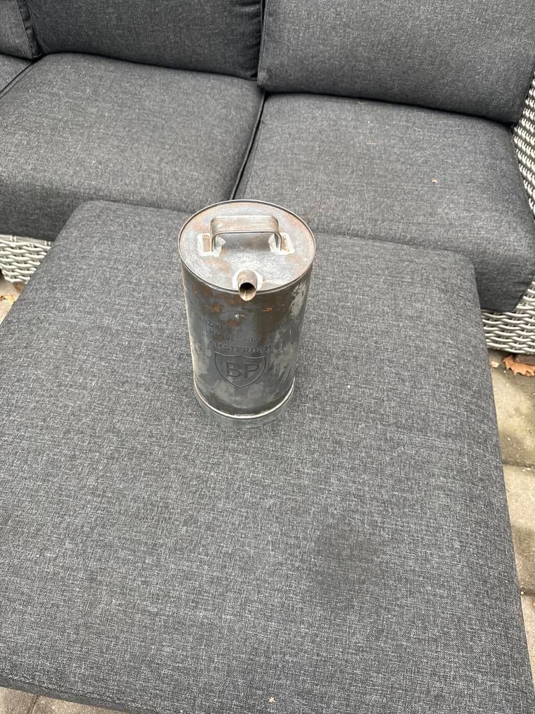 Vintage BP Benzine Jerrycan - Oude Brandstofkan, Ophalen of Verzenden