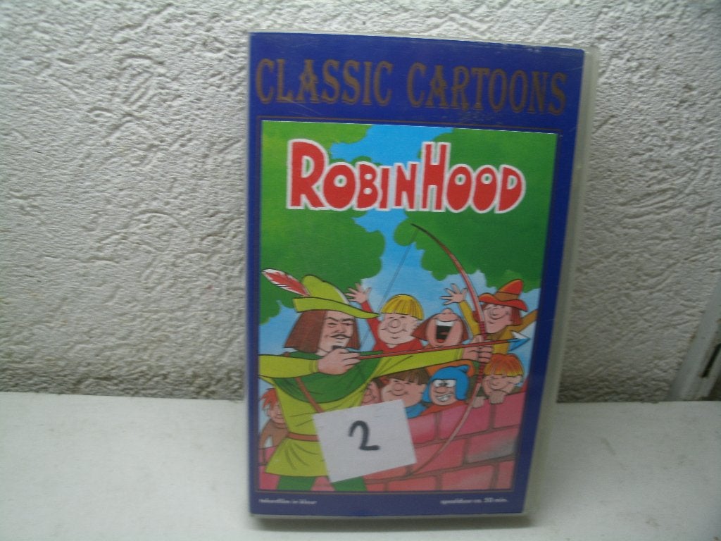vhs 183a robin hood classic cartoons ned gespr, Alle leeftijden, Ophalen of Verzenden, Gebruikt