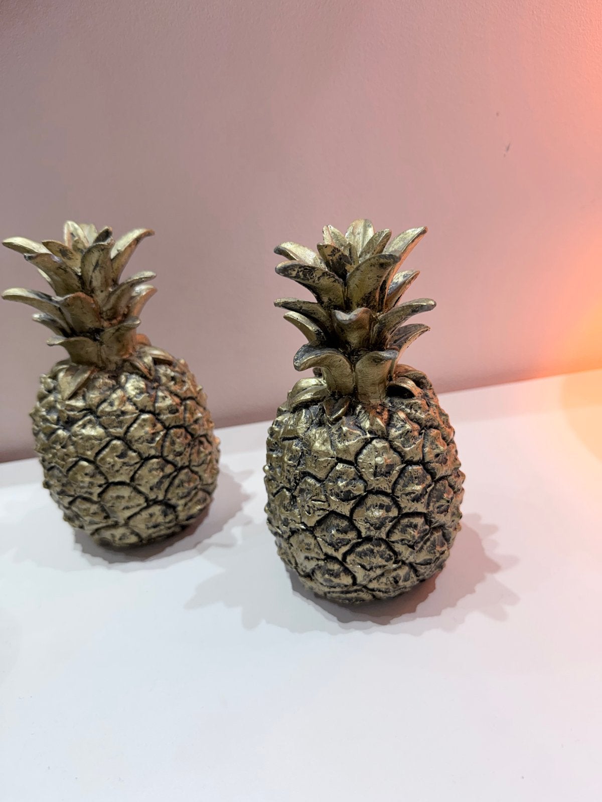 Gouden Ananas Decoratie, Ophalen, Overige materialen, Nieuw, Goud